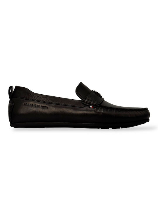 Leder Herren Mokassins in Schwarz Farbe