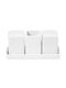 Espiel Salt and Pepper Set Porcelain with Stand 4pcs
