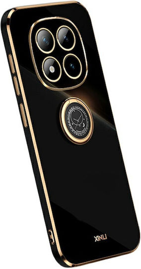 Xinli Straight Back Cover Σιλικόνης Μαύρο (Redmi Note 15 Pro 5G)