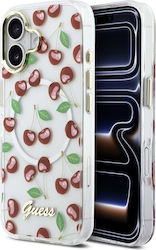 Guess Iml Glitter Kirsche Magsafe Handyhülle für iPhone 17