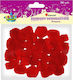 Acrylic Pom Poms Titanum 25mm 30 Pieces Red Craft-fun