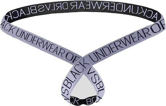 Kinksters T-back Jockstrap Sexy pentru bărbați Alb