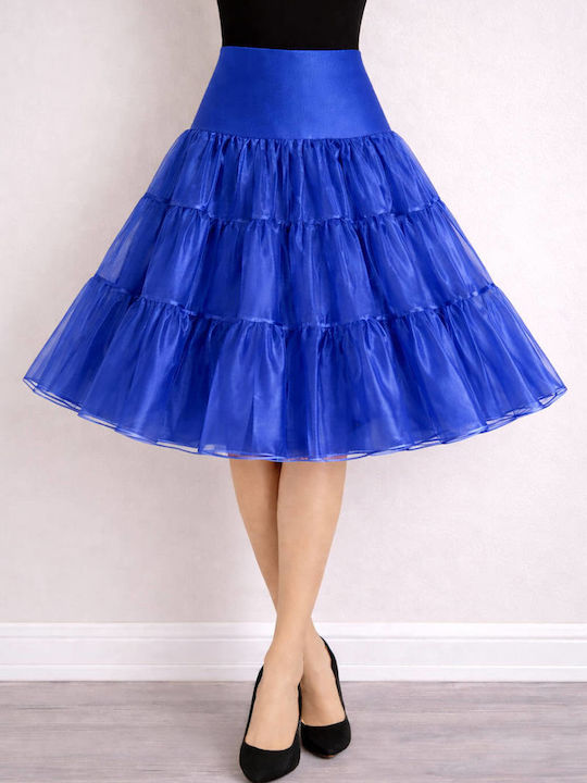 Maxi Rock mit Tüll Blue.