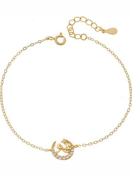 Senza Women's Bracelet made of Silver Gold Plated