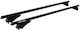 Menabo Car Roof Bars Aluminum Tiger XL Black 1315 Cm Black Color Audi A6 4F/C6 Avant 5 Doors 2004>2011 Flush Or Raised Rails 2 Pieces 8600/MB MP.8600/MB-6