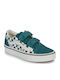Old Skool V Παιδικά Sneakers με Σκρατς Πράσινα