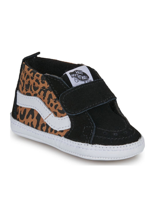 Vans Leopard Παιδικά Sneakers High Μαύρα