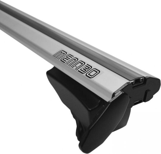 Menabo Aluminum Roof Bars Lince Silver 120 Cm Silver Color Opel Astra H Sportouter 5 Doors 2004>2011 Flush Rails 2 Pieces 8890/mb Mp.8890/mb-34