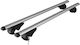 Menabo Aluminum Car Roof Bars Brio 120 Cm Silver Color BMW Series 5 E39 Touring 5 Doors 1995>2004 Raised Rails Parallel Bars Set 2 Pieces 4000/mb Mp.4000/mb-28
