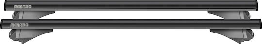 Menabo Aluminum Roof Bars Leopard XL Black 135 Cm Black Color Audi Q3 8U 5 Doors 2011>2018 With Flush Rails 2 Pieces 12360/MB MP.12360/MB-10