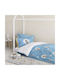 Nima Sheet Set Single Cotton To Moon White-blue 170x255cm 3pcs