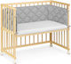 Kidizi Crib Bumpers Classic Inside Grey 50x90cm