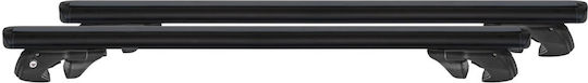 Menabo Aluminum Car Roof Bars Fender XL 134 cm Black Color Seat Alhambra 7m 5 Doors 1996>2010 Raised Rails 2 Pieces 14670/mb Mp.14670/mb-152