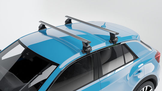 Menabo Complete Set Aluminum Car Roof Bars Omega Plus M 112 Cm Silver Ford C-Max 5 Doors 2003>2010 2 Pcs 10490 Mb+14720 Mb Mp.fo.14720/mb-omgps-1