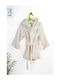 Dimcol Kids Hooded Bathrobe Ecru-yellow