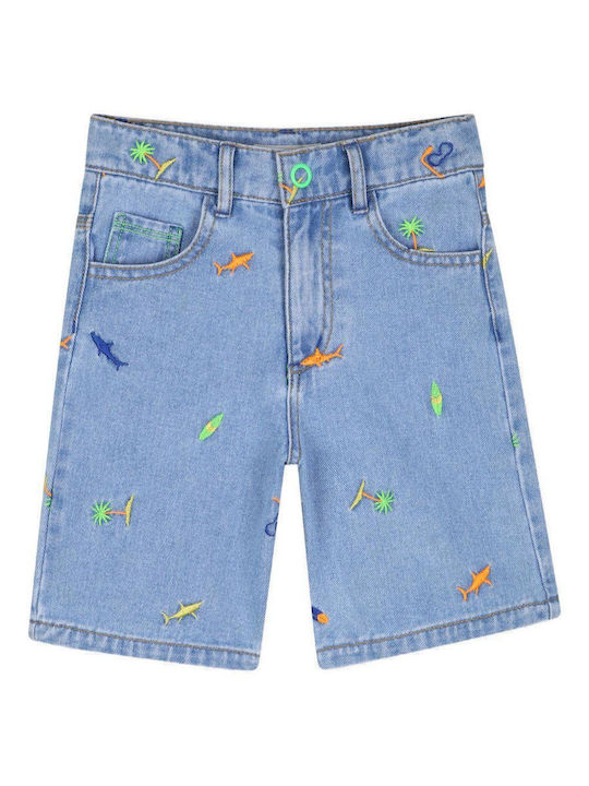 Șort/Salopetă Copii din Material Textil Blue