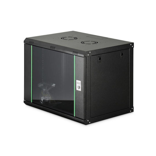 Digitus Монтиран на стена Рак кабинет 19U 60x45см Черен DN-37105