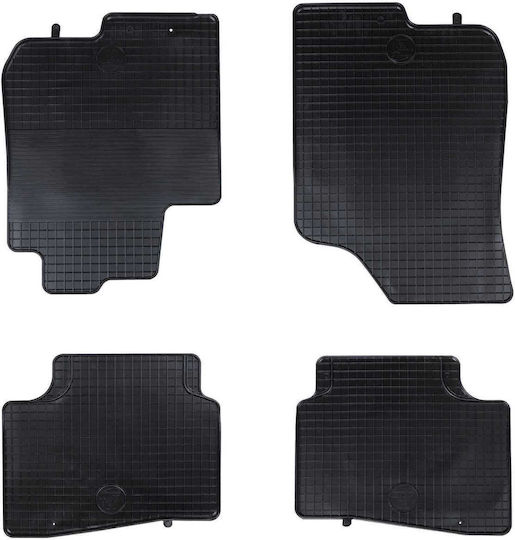 vidaXL Auto Fußmatten 4 Stück Schwarz Gummi 42029146 Schwarz