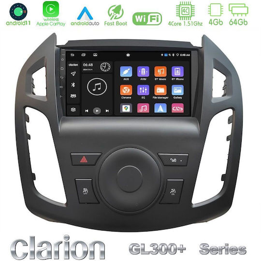 Clarion Gl300+ Series 4core Android11 4+64gb Ford Transit Connect 2013-2018 Navigation Multimedia Tablet 9" U-gl34-fd2854