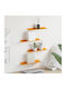 Shelves Wall Chamomile Yellow 4pcs 40x9x2.5cm