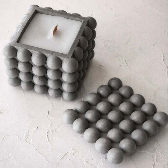 Aberto Design Αρωματικό Κερί σε Βάζο Γκρι 12x12εκ.