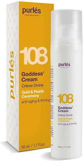 Purlés 108 Goddess' Rich Cremă Anti-îmbătrânire și Tonifiere Pentru Față cu Acid Hialuronic și Caviar 50ml
