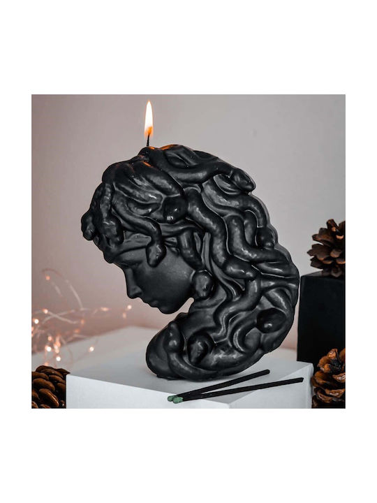 Aberto Design Aromatisches Soja Kerze Schwarz 15x13cm