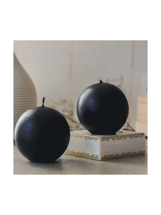 Aberto Design Aromatisches Soja Kerze Schwarz 8x7cm 2Stücke