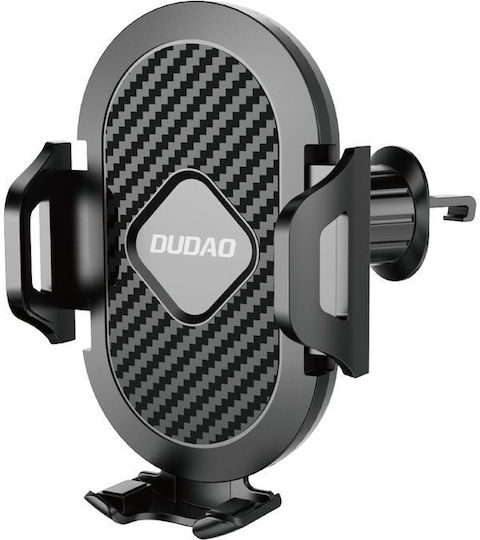 Dudao F2 Plus Suport Auto Pentru Telefon Prindere Pe Grilă Eliberare Rapidă Negru