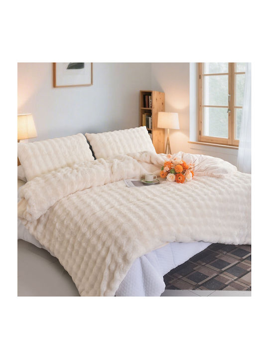 Mc Decor Duvet Cover Set Single with Pillowcase 160x240 Wht