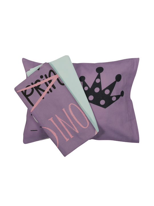 Das Home Smile Baby Sheets Set Crib Cotton Purp...