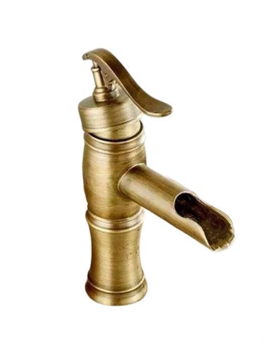 Mischung Waschtischarmatur Wasserfall Bronze