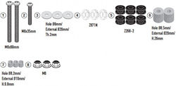 Kappa Windscreen Kit Zontes 368 D G 25 D7606kitk Kappa Windscreen Kit Zontes 368 D G 25 D7606kitk