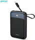 BWOO P80 Power Bank 10000mAh 20W with USB-C Port Power Delivery Black