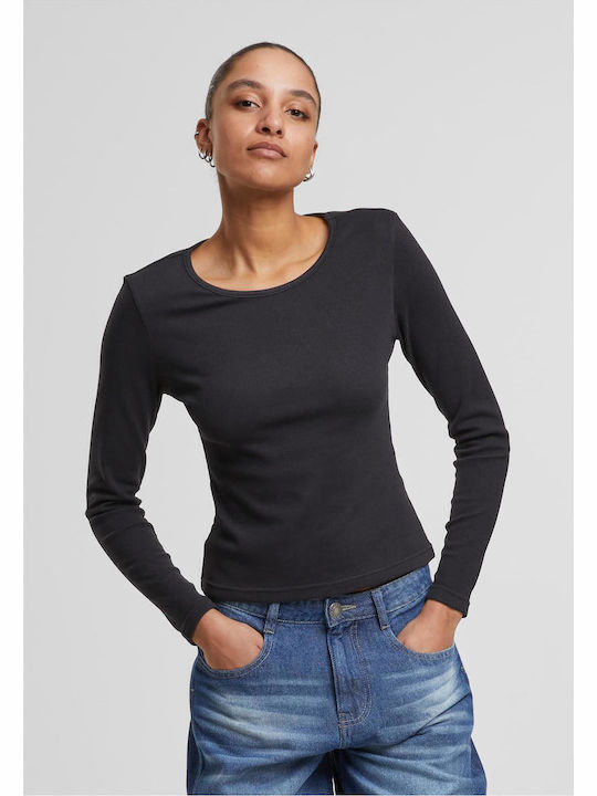 Urban Classics Bluza Damă Bumbac Neagră