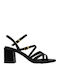 Ezoria Strap Leather Sandals Anatomic Black