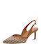 Leder Pumps Tabac Braun