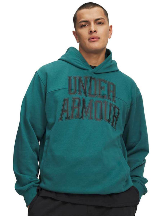 Under Armour Φούτερ με Κουκούλα Green