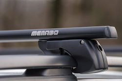Menabo Car Roof Bars Aluminum Sherman Black 120 Cm Black Color Mazda 6/Atenza GG Station Wagon 5 Doors 2002>2008 Raised Rails Parallel Bars Gap 2 Pieces 12280/MB MP.12280/MB-164