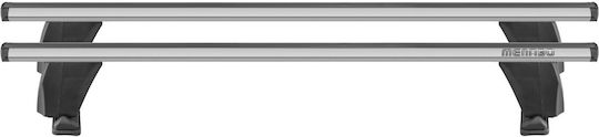 Menabo Complete Set Aluminum Car Roof Bars Delta XL 161 cm Silver Ford Maverick 4 Doors 2021>-2 Pieces 9810 MB+12550 MB MP.FO.12550/MB-DLTS-1
