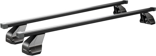 Menabo Complete Set Car Roof Bars Iron Omega M 112 Cm Black Alfa Romeo 159 Sportwagon 5 Doors 2006>2013 2 Pieces 9650 Mb+12670 Mb Mp.ar.12670/mb-omg-6