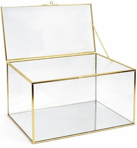Hochzeitsdekorationen & Zubehör Faitakis Pack Gläsernes Gold Rahmen 30x25x25cm