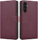 Tech-protect Wallet Husă Galaxy A36 A56 A37 Vișinie