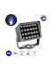 GloboStar Floodxena Outdoor Floor Lamp LED 24W with Blue Light IP65 Blue
