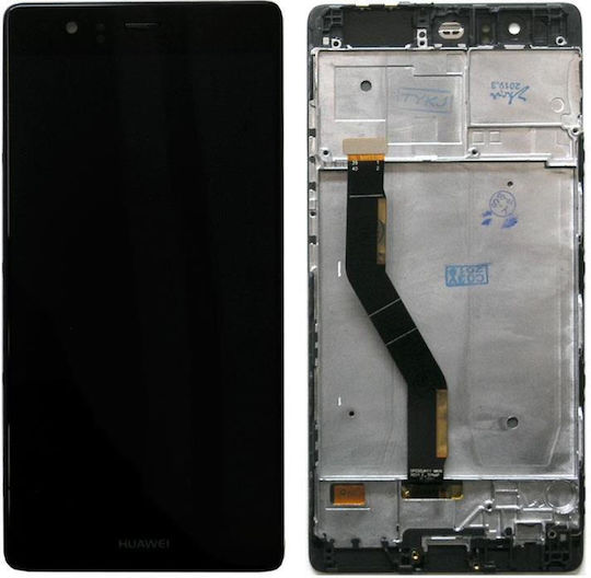 O ecran cu Mecanism Tactil pentru Huawei P9 Plus (Negru)