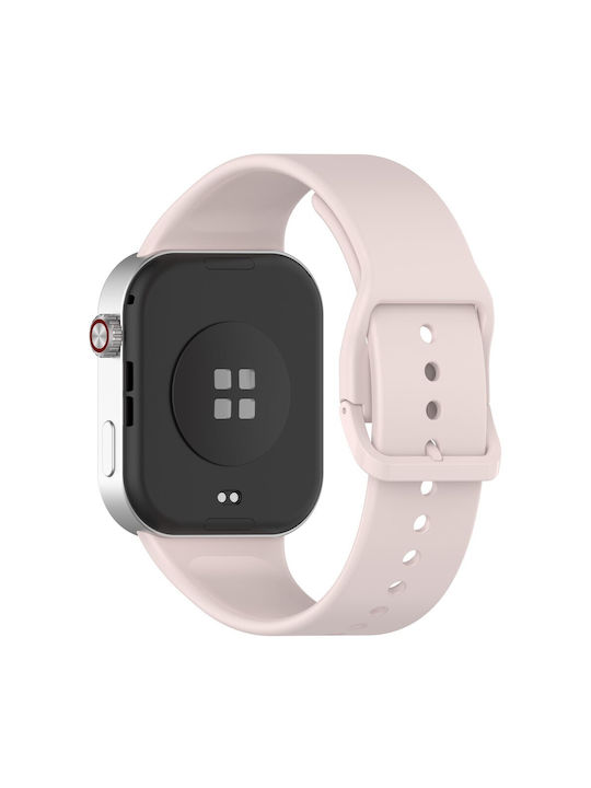 Λουράκι Silicone Buckle Xiaomi Redmi Watch 6 5 4 Smart Band 9 Pro 8 Pro Pink