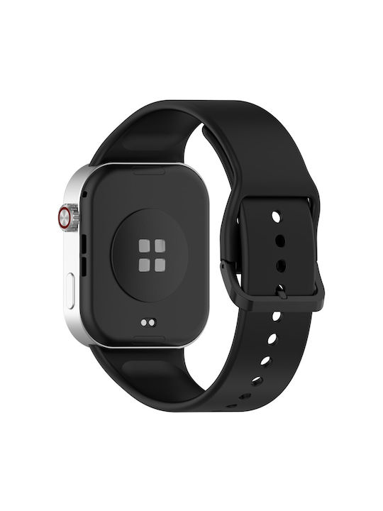 Λουράκι Silicone Buckle Xiaomi Redmi Watch 6 5 4 Smart Band 9 Pro 8 Pro Black Λουράκι Silicone Buckle Xiaomi Redmi Watch 6 5 4 Smart Band 9 Pro 8 Pro Black