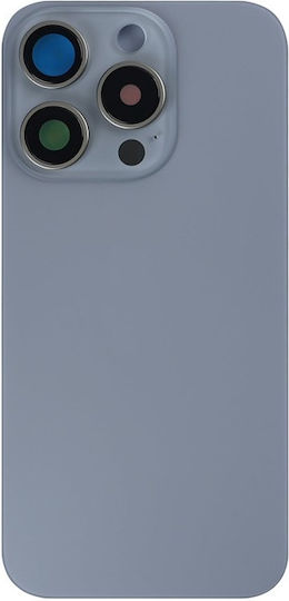 Apple Iphone 15 Pro Back Glass Without Nfc Enlarged Camera Frame Natural Titanium Compatible