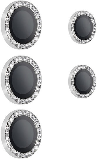 Tempered Glass Hard Diamond Camera Lens Samsung Galaxy S26 Ultra Silver Lens 5 Pieces