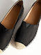 Women's Suede Espadrilles Black